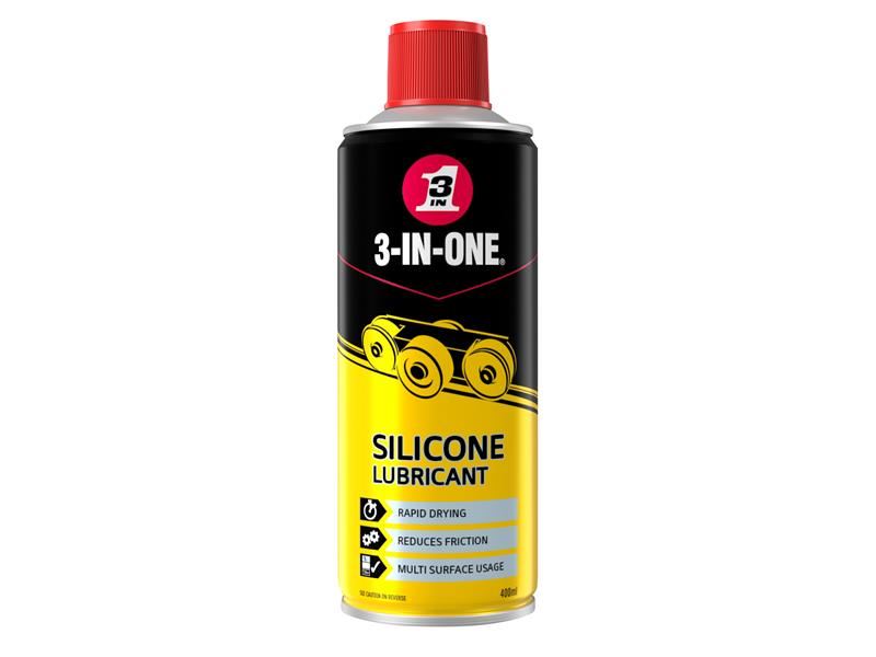 3 In One Silicone Spray 400ml Waterproof & Protect Moving Parts from Corrosion