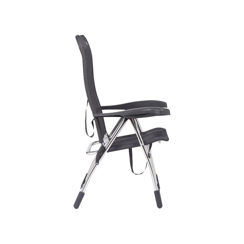 Crespo Beach Chair AL/206 Dark Grey Crespo - UK Camping And Leisure