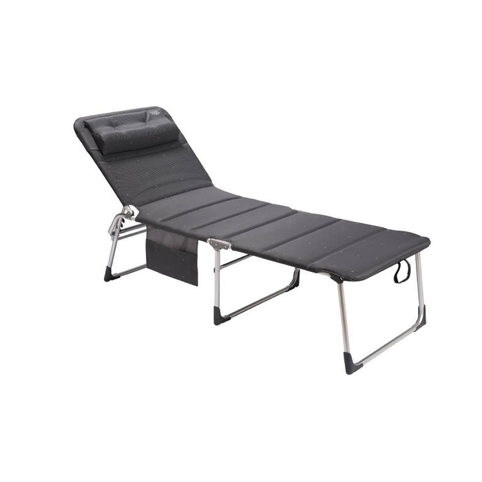 Crespo Lounger AL/363 Deluxe Dark Grey Crespo - UK Camping And Leisure