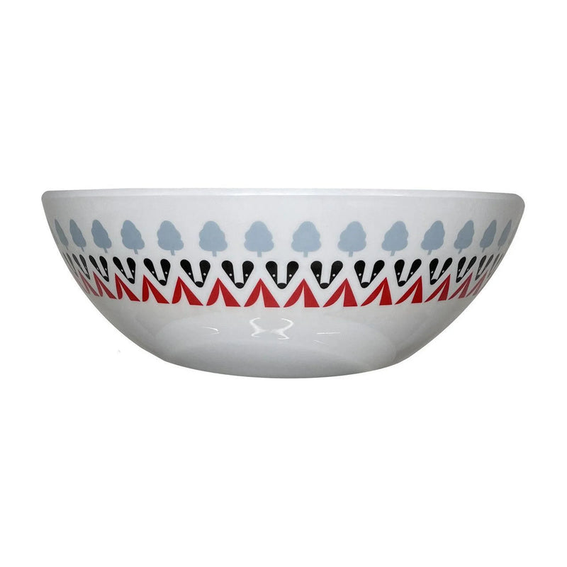 Olpro Melamine Set 16 Piece - Red, Black & Grey Design