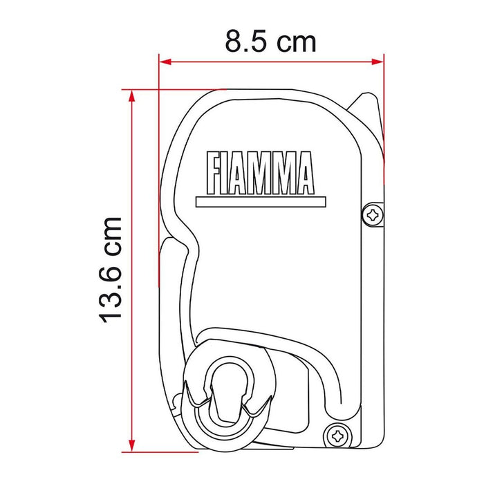 Fiamma F45s 300 Awning for VW T5/T6 Multivan / Transporter Long WB (RHD, Royal Grey, Deep Black) Fiamma - UK Camping And Leisure