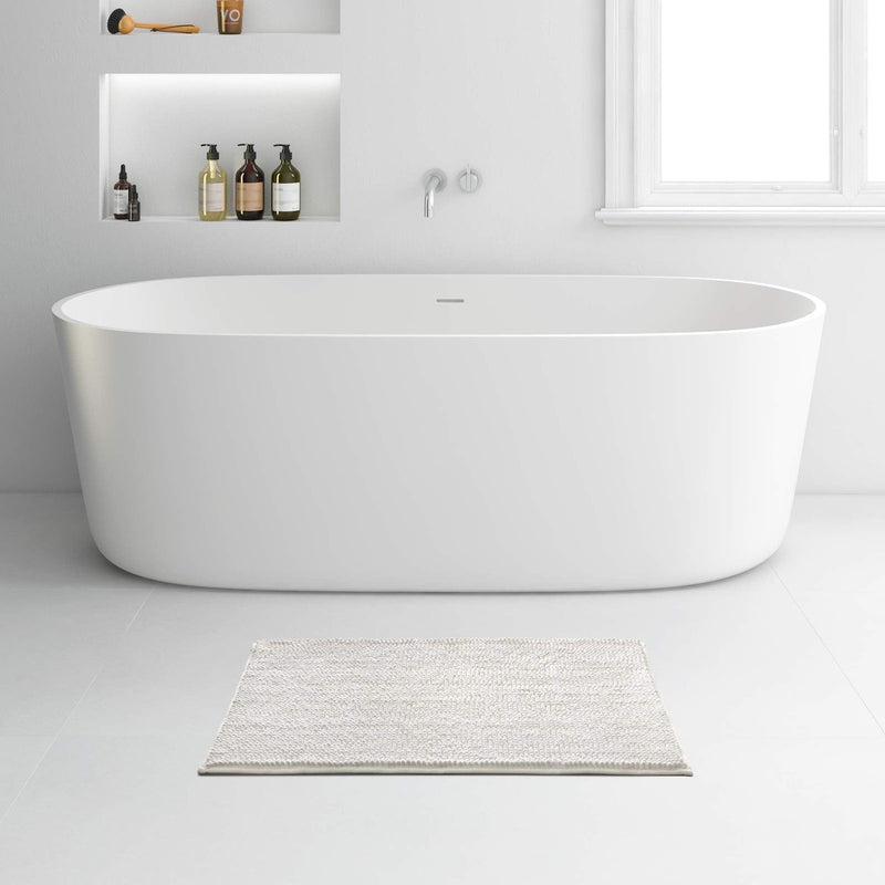Bath Mat 80 X 50Cm White 632501 Rayen - UK Camping And Leisure
