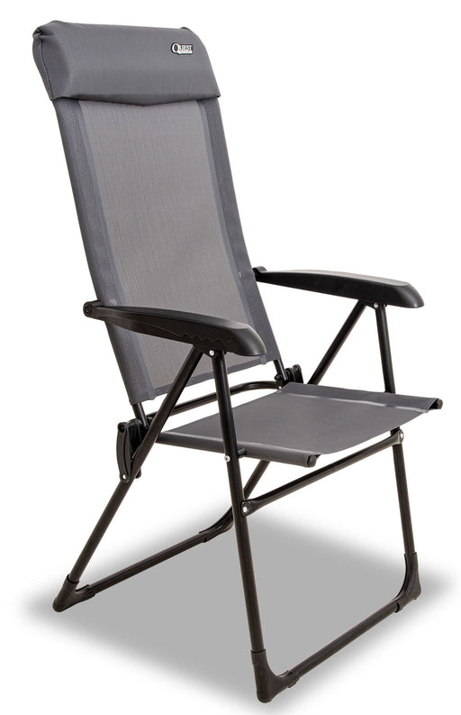 Quest Hygrove Recline Grey Camping Chair Quest - UK Camping And Leisure