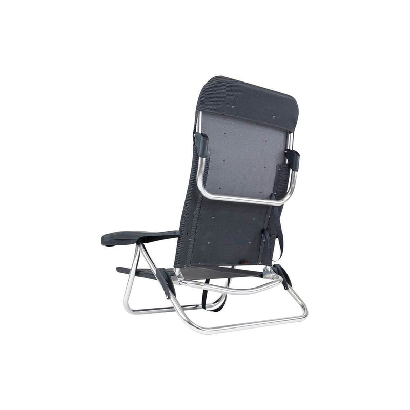 Crespo Beach Chair AL/221 Dark Grey Crespo - UK Camping And Leisure