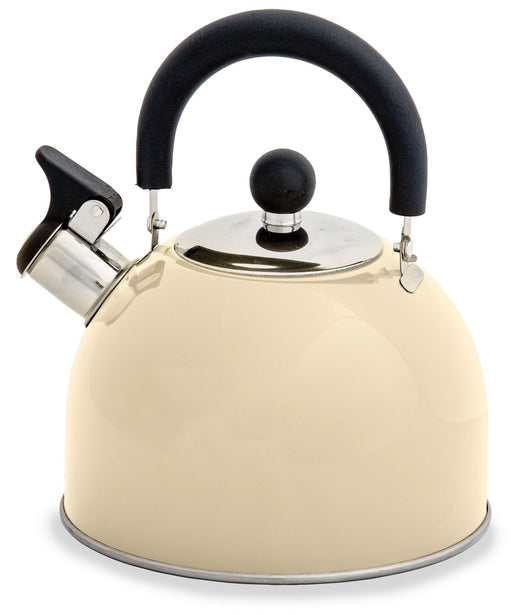 Quest Hamilton 2L Whistling Kettle - Cream Quest - UK Camping And Leisure
