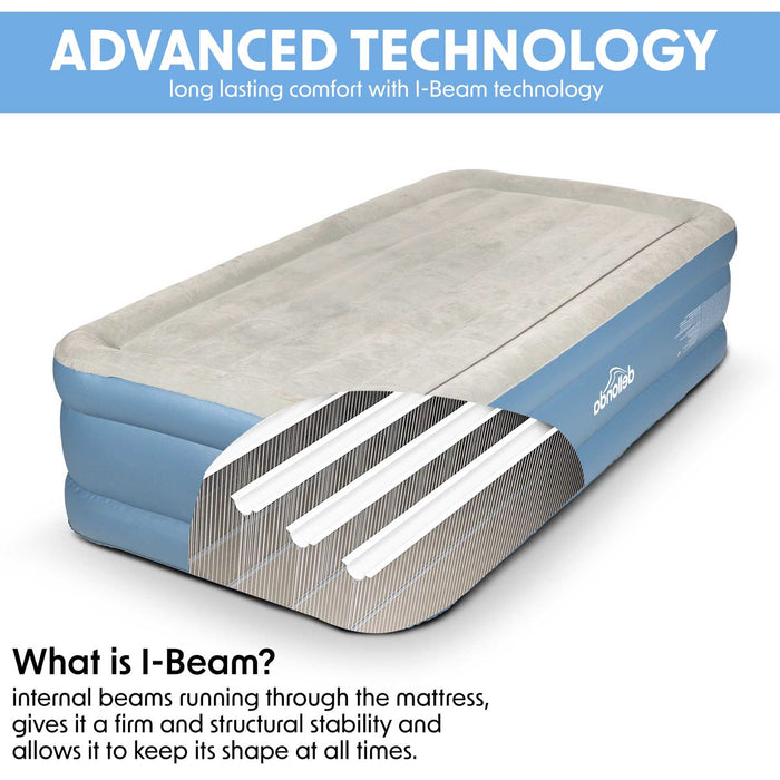 Dellonda Raised Air Bed with Built-in Electric Pump & Storage Bag - Single Dellonda - UK Camping And Leisure