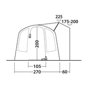 Outwell Wolfburg Air Driveaway Awning Campervan 175-200cm Low - View 8