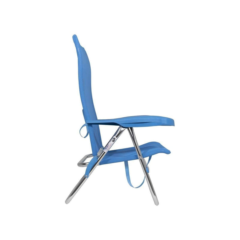 Crespo Beach Chair AL/205 Blue Crespo - UK Camping And Leisure