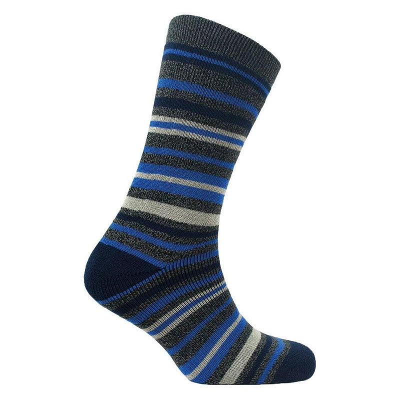 Mens lightweight thermal insulated striped socks (assorted colours) 2741 UK Camping And Leisure - UK Camping And Leisure