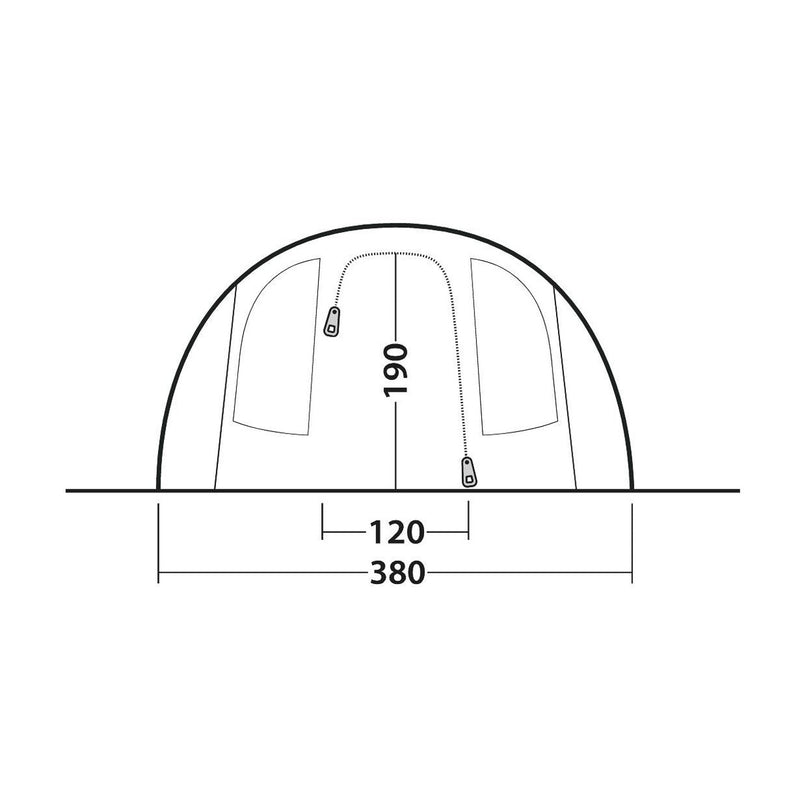 Outwell Rockwell 6 Pole Tent Blue 6 Person Outwell - UK Camping And Leisure
