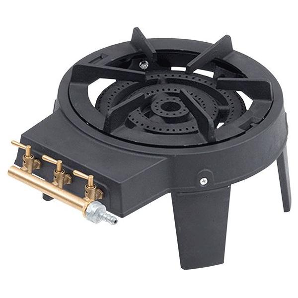 9kW Triple burner cast iron boiling ring and gas stove ECA-GB17 Quest - UK Camping And Leisure