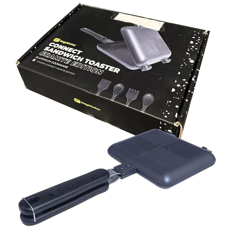 RidgeMonkey Classic Durable Aluminium Non-Stick Sandwich Toaster Granite Edition RidgeMonkey - UK Camping And Leisure