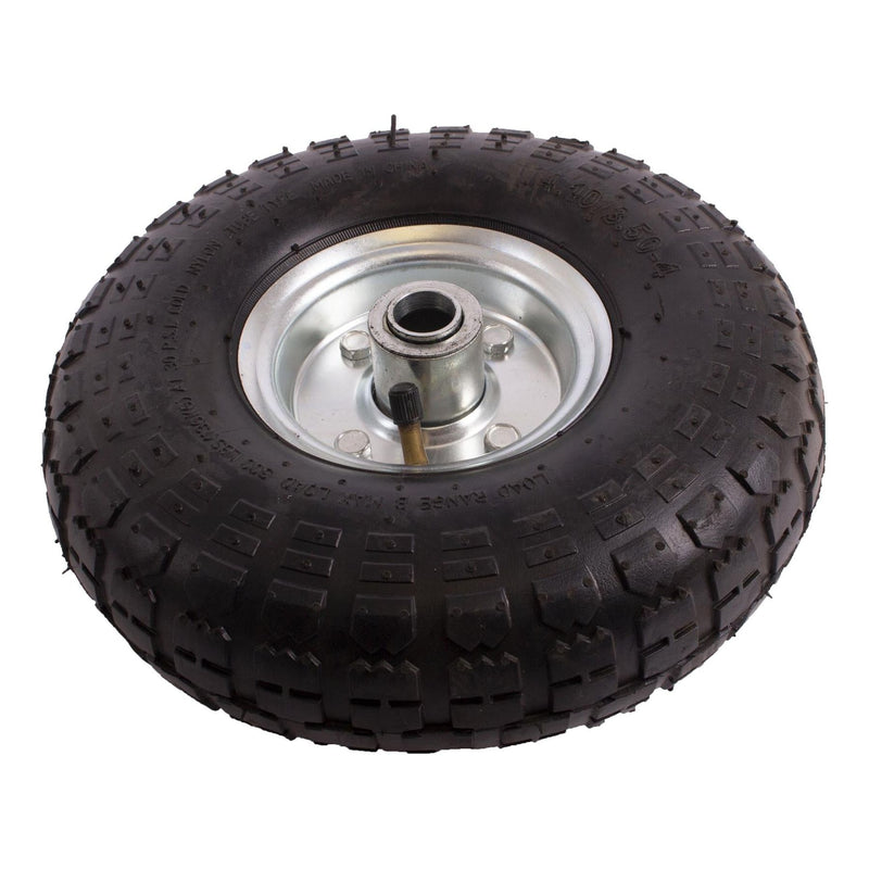 10" Pneumatic 4.10 /3.50-4 Jokey Wheel with 20mm Bore Crusader - UK Camping And Leisure