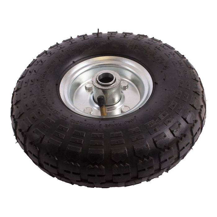 10" Pneumatic 4.10 /3.50-4 Jokey Wheel with 20mm Bore - UK Camping And Leisure