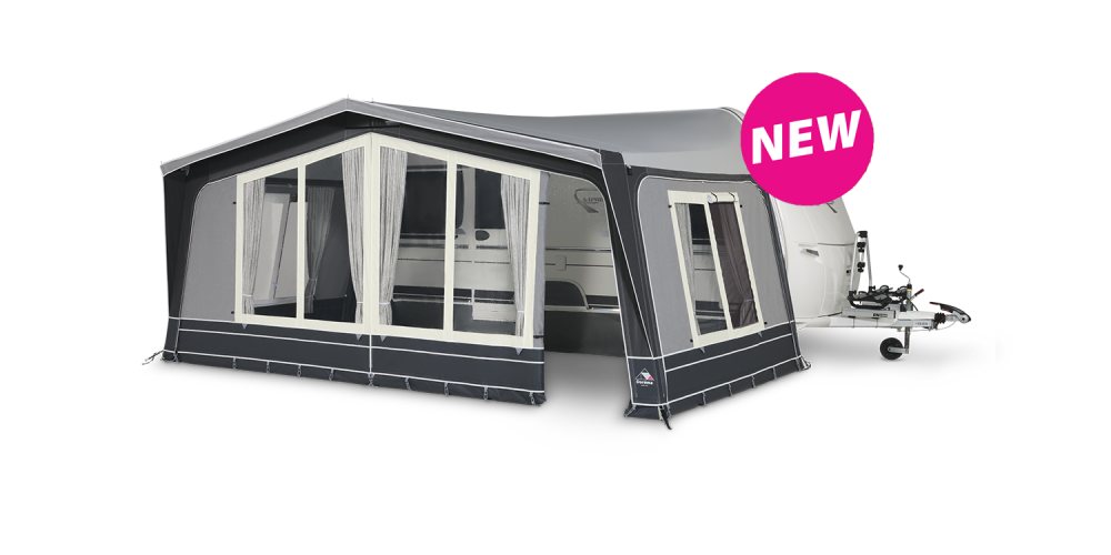 Dorema Diamond 240 Charcoal Full Caravan Awning Dorema - UK Camping And Leisure