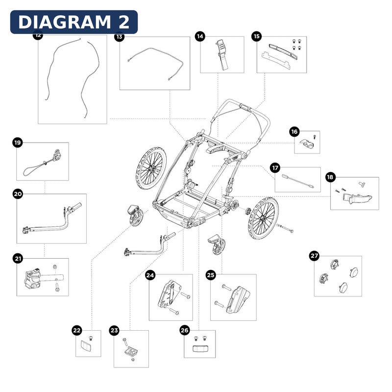 Thule Spares Wire disc brake - 1500055200