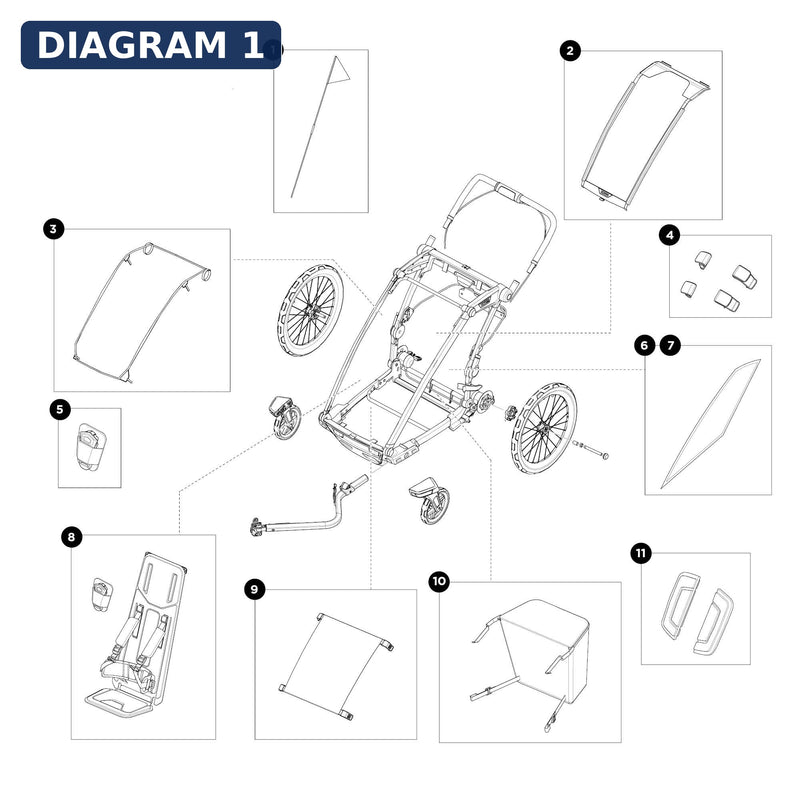 Thule Spares Mesh cover - single - natural gold - 1500055176