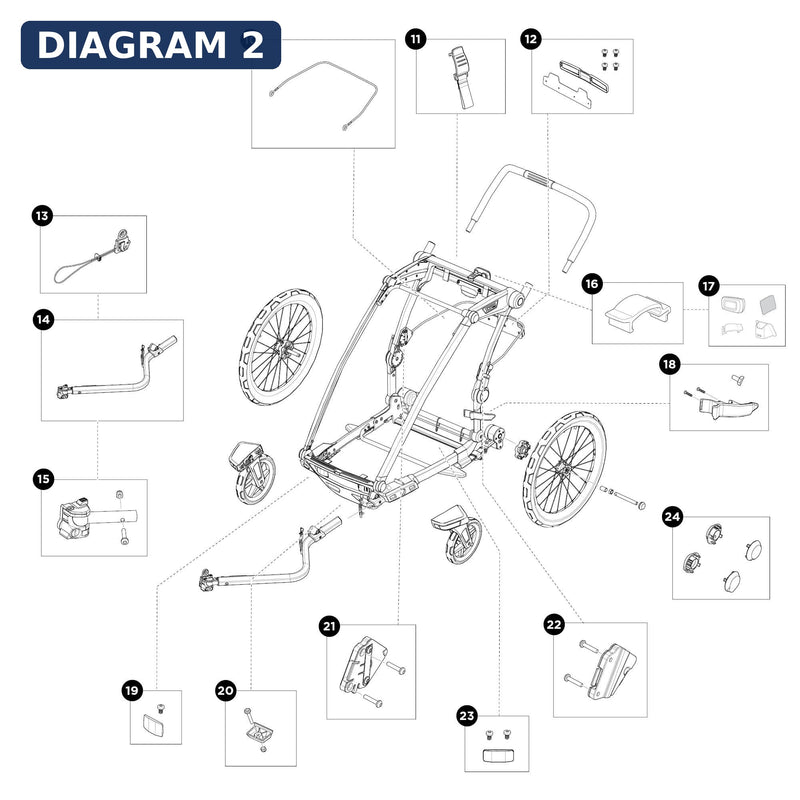 Thule Spares Reflector set - single - 1500055210