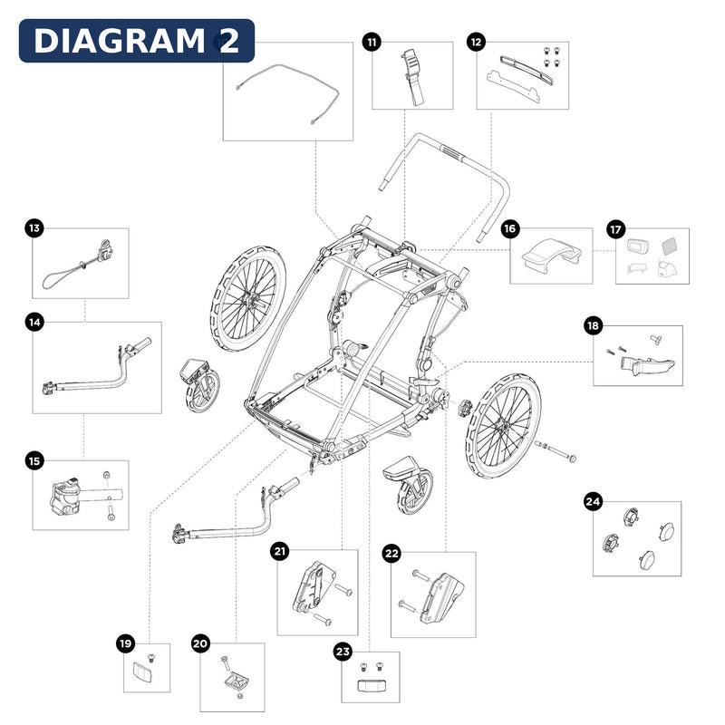 Thule Spares Reflector housing - double - 1500055209