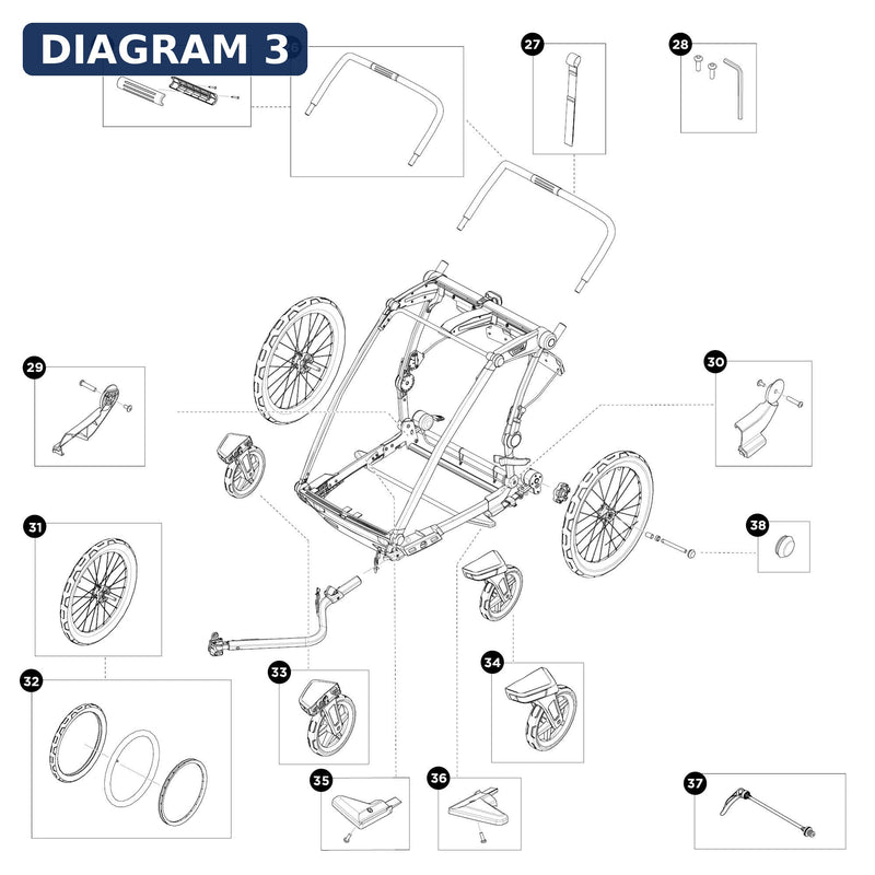 Thule Spares Deflector right - 1500055220