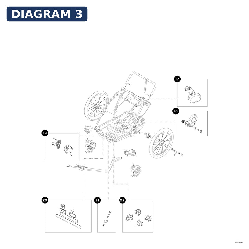 Thule Axle Hub Cover Plates 4 Hole