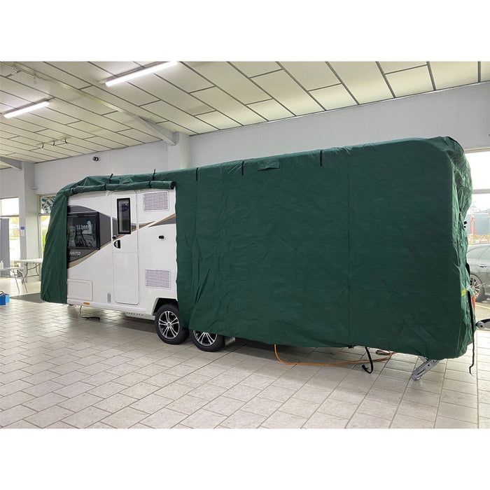 Caravan cover max (large , 510 - 570 cm) green 4344G8 Quest - UK Camping And Leisure