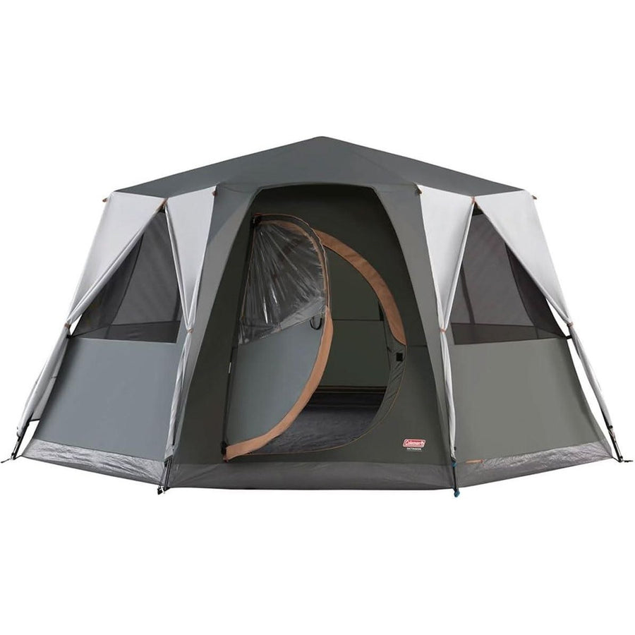 Coleman Cortes Octagon 8 Tent Grey Camping Family Festivals Glamping Coleman - UK Camping And Leisure