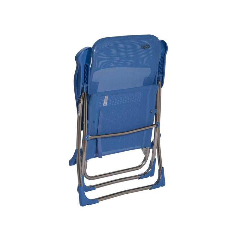 Crespo Beach Chair AL/206 Blue Crespo - UK Camping And Leisure