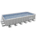 Dellonda Steel Frame Rectangular Swimming Pool - Step Ladder & Filter Pump 25ft Dellonda - UK Camping And Leisure