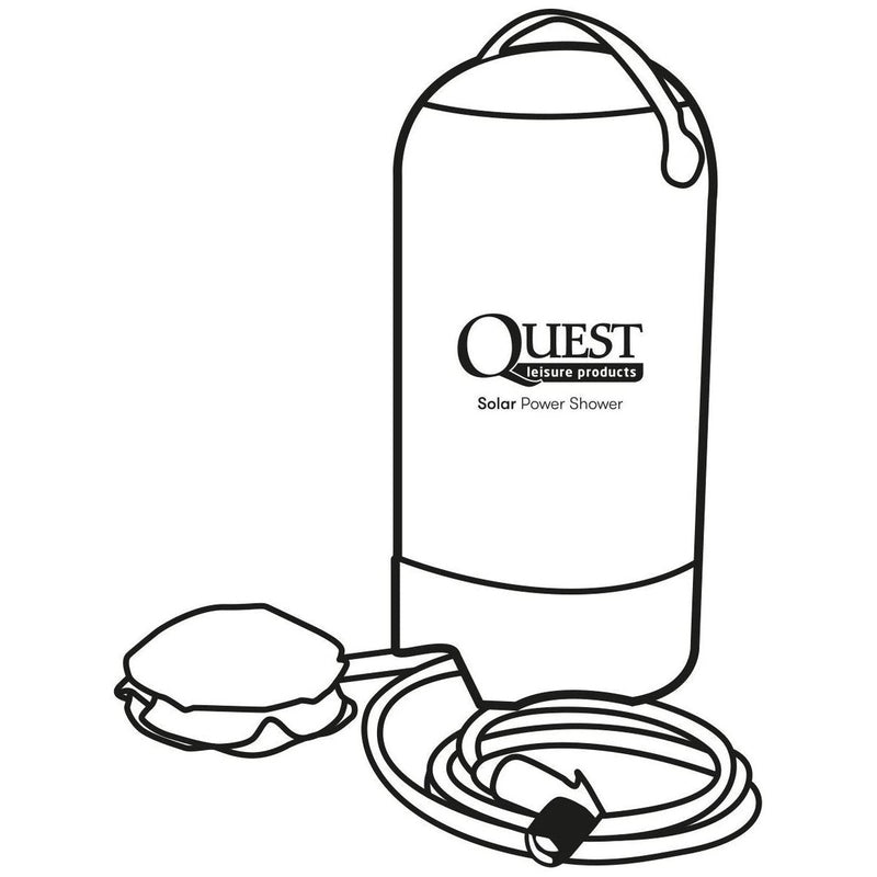 Solar Power Shower, pet or vehicle cleaner W0100 UK Camping And Leisure - UK Camping And Leisure