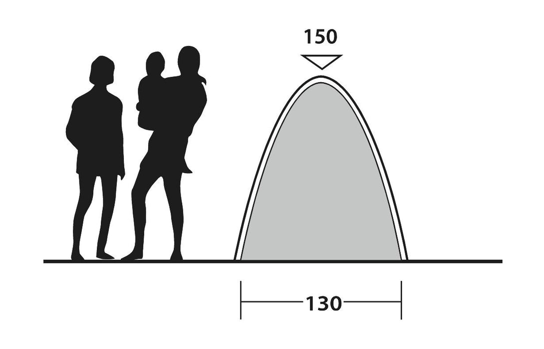 Outwell Free Standing inner Tent Black Outwell - UK Camping And Leisure