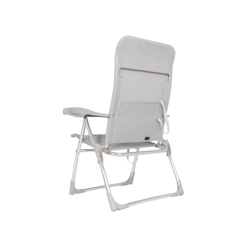 Crespo Beach Chair AL/206 Light Grey Crespo - UK Camping And Leisure