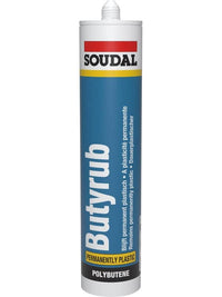 Soudal Butyrub Non Setting Butyl bedding Sealant Seitz Window Glazing White