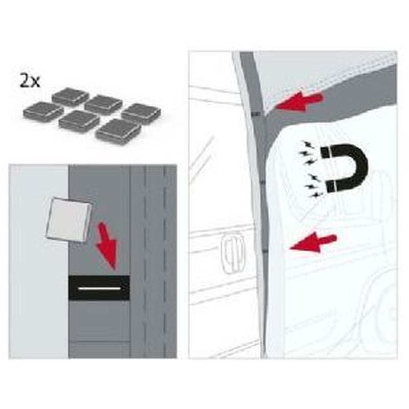 Fiamma Privacy Room 300 H3 F80-Magnets 08760A01- Fiamma - UK Camping And Leisure
