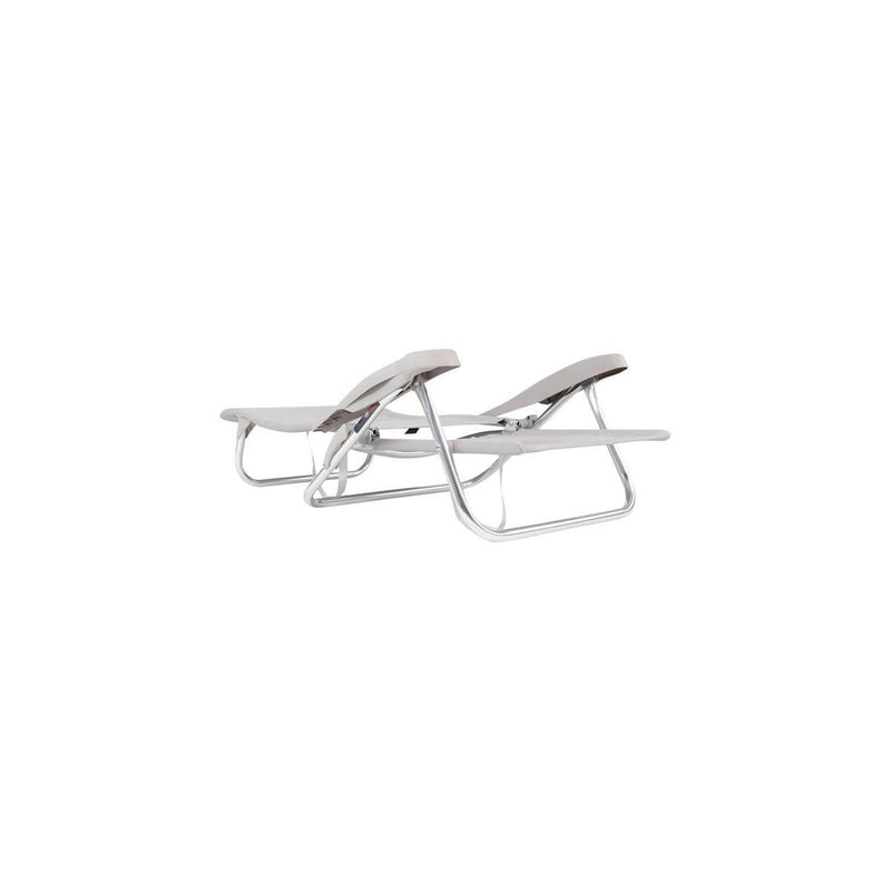 Crespo Beach Chair AL/221 Light Grey Crespo - UK Camping And Leisure