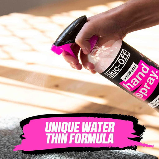 Muc-OFF Antibacterial Sanitising Hand Spray 500ml (Order in Multiples of 12) Muc Off - UK Camping And Leisure