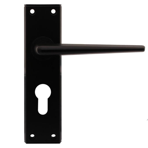 Ellbee Eurolock Door Handles (Black / Pair) Ellbee - UK Camping And Leisure