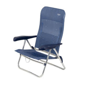 Crespo Beach Chair AL/205 Dark Blue Crespo - UK Camping And Leisure