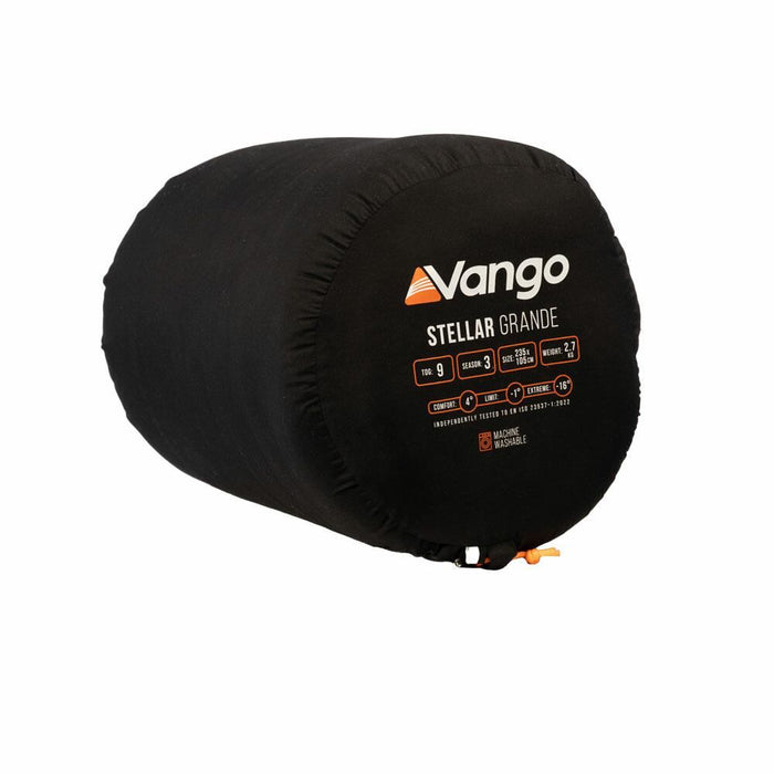 Vango Stellar Grande Sleeping Bag Black Vango - UK Camping And Leisure