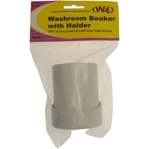 MDS1203 W4 Washroom Beaker and holder 38482 W4 - UK Camping And Leisure