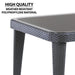 Dellonda Dining Tables with Tempered Glass Top 150 x 90 x 76cm - Anthracite Dellonda - UK Camping And Leisure