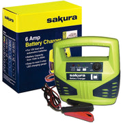 12 Volt 6 Amp Car Battery Charger up to 1.2L Sakura - UK Camping And Leisure