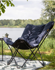 Bo-Camp Industrial Collection Butterfly Chair Himrod Blue - image 2
