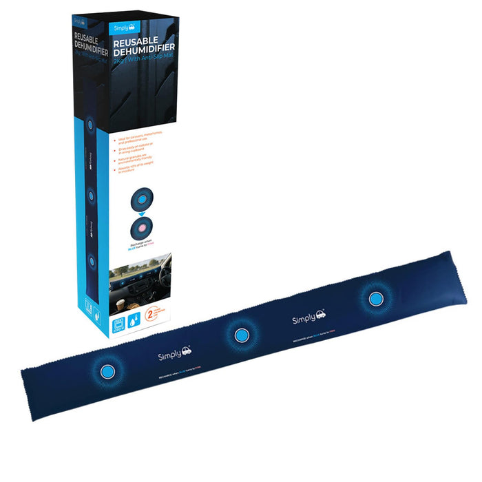Simply Auto 2kg 102cm Dashboard Car Dehumidifier Reusable Moisture Absorber