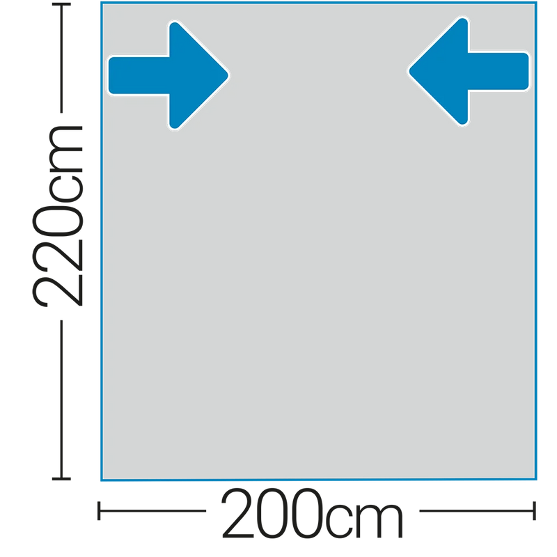 Westfield Vega 2.0 200 Caravan Porch Air Awning 235 - 255cm | porch awning, air frame, touring caravan, shelter