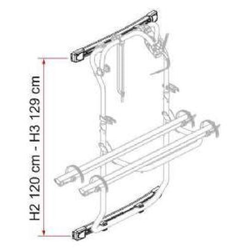 Fiamma Kit Bars Dj Transit >14  For Cb Dj Deep Black 08754-04A Fiamma - UK Camping And Leisure
