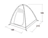 Outwell Free Standing inner L Inner Tent Black Outwell - UK Camping And Leisure
