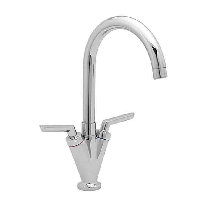 AG Swan Twin Lever Kitchen/Galley Monoblock Mixer Tap Chrome for Caravan/Motorho AG - UK Camping And Leisure