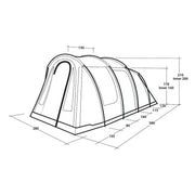 Outwell Rockwell 4 Pole Tent Blue 4 Person Outwell - UK Camping And Leisure
