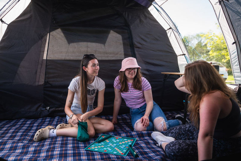 Olpro The Stafford Poled Tent 6 Berth Poled Family Tent | waterproof, blackout, sewn-in groundsheet, easy setup